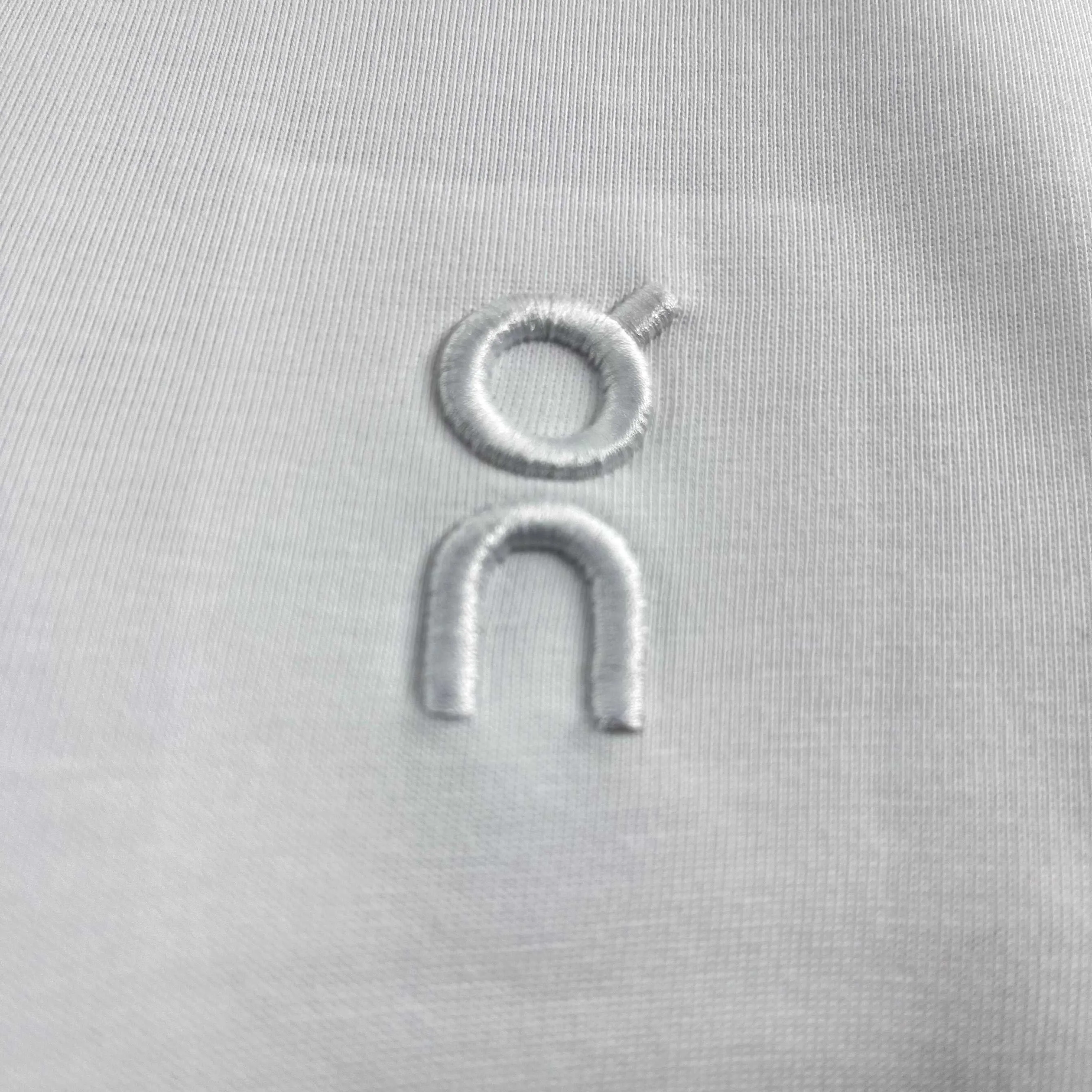 On running Series 2026 Spring and Summer New Arrival Classic simple letter totem embroidery process logo double yarn custom plain cotton fabric short-sleeved T-shirt men and women Same Style Color: Black White Wine Red Gray Apricot Size: S (90-130 pounds) M (120-150 pounds) L (140-165 pounds) XL (160-180 pounds) XXL (180 kilograms)